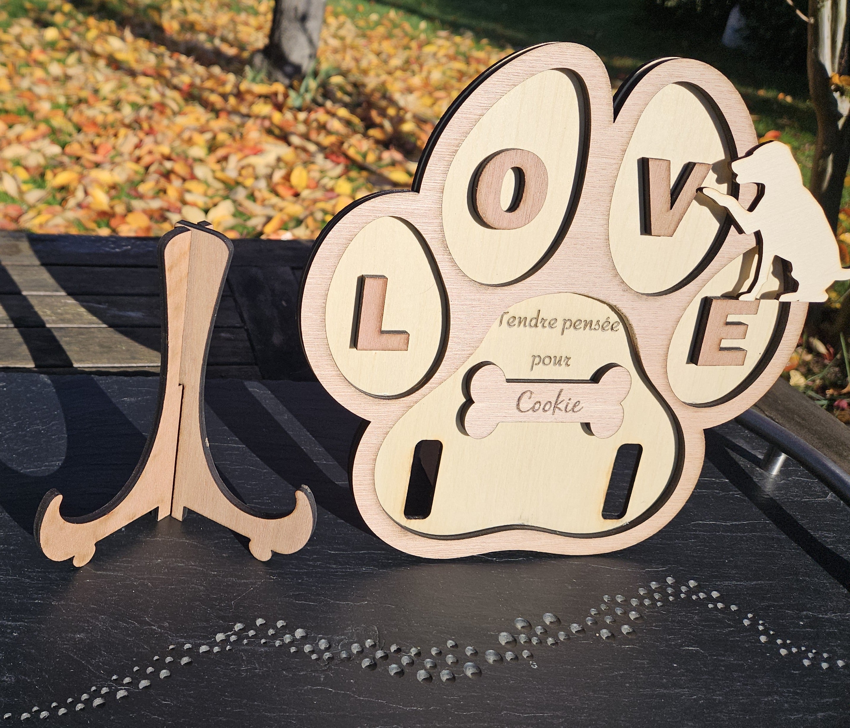 🐶 Cadre Hommage Chien Personnalisable