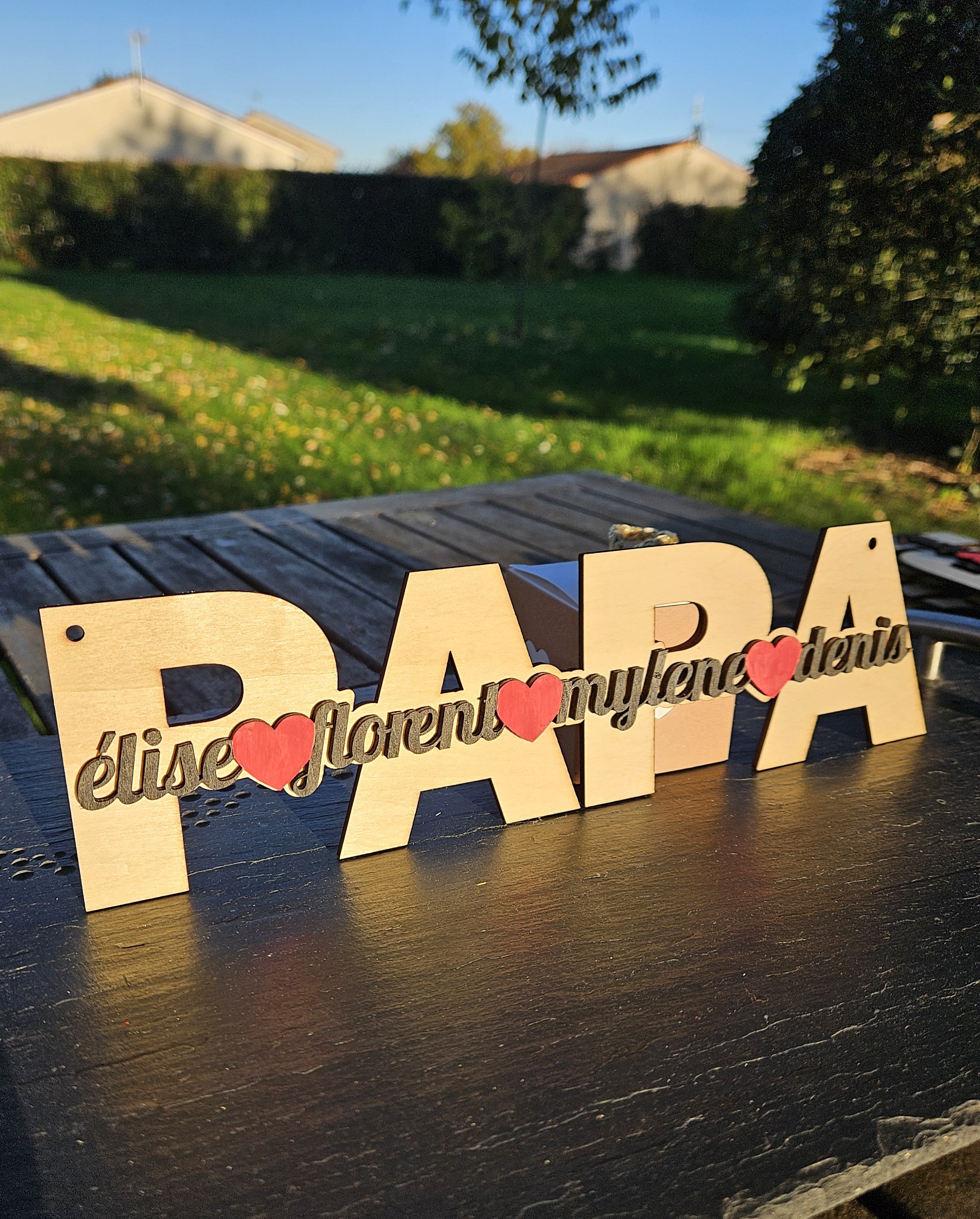 đ DĂ©co Papa - Nom enfant Personnalisable
