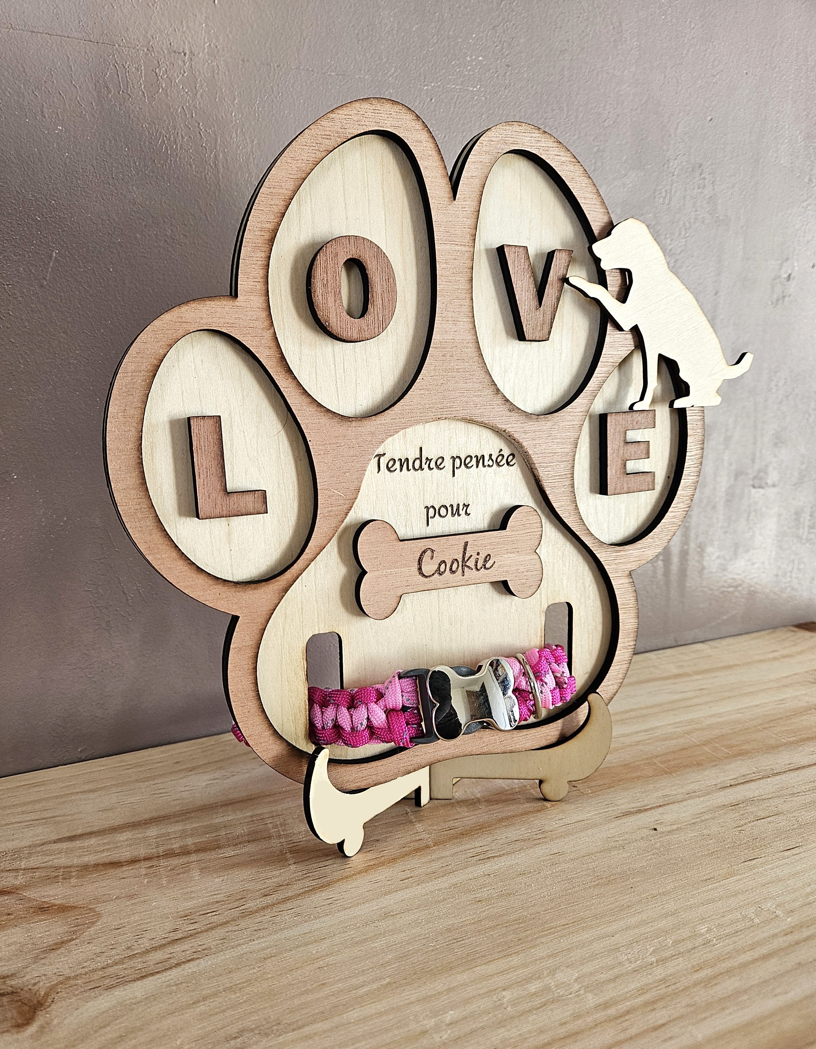 🐶 Cadre Hommage Chien Personnalisable