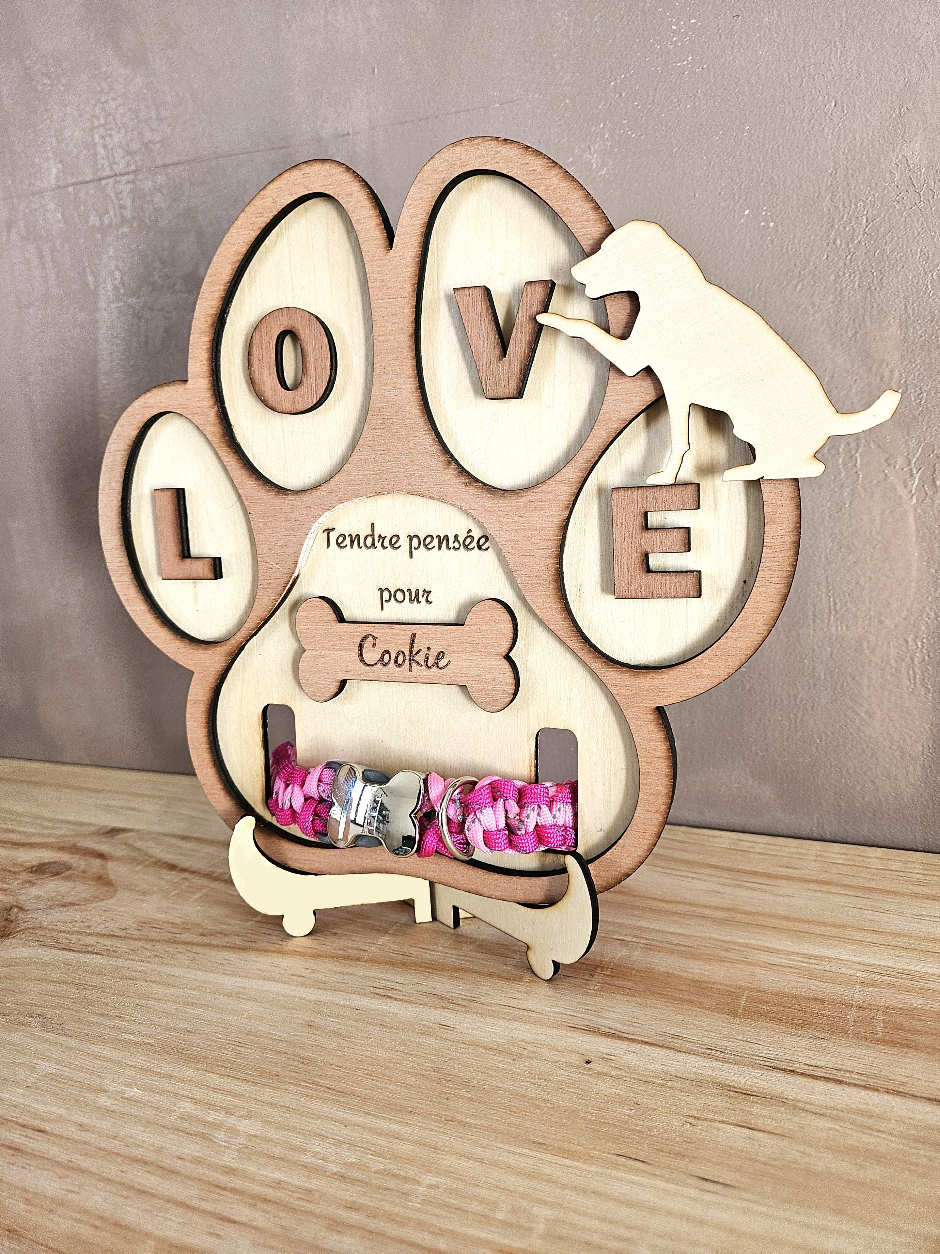 🐶 Cadre Hommage Chien Personnalisable