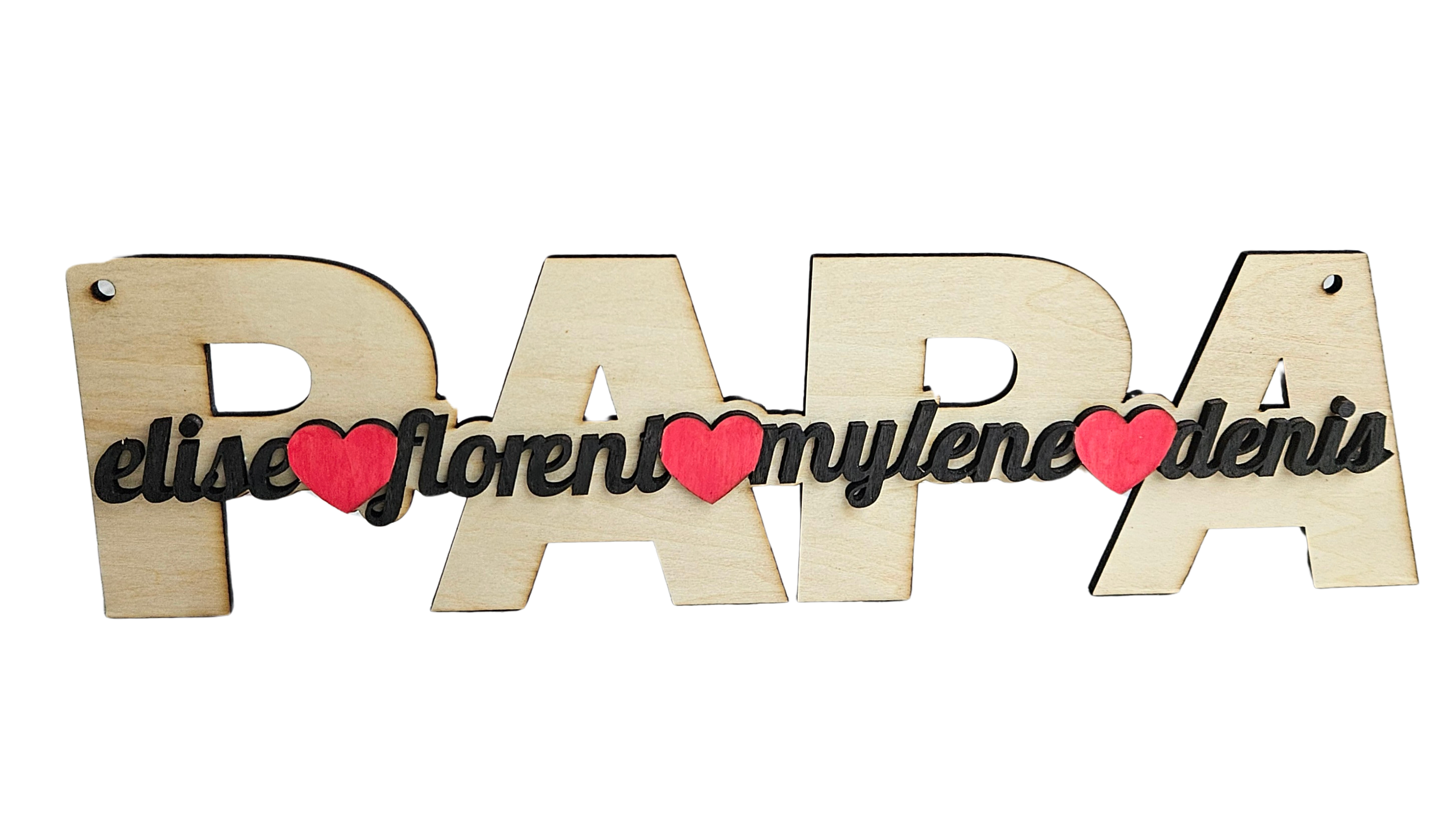đ DĂ©co Papa - Nom enfant Personnalisable