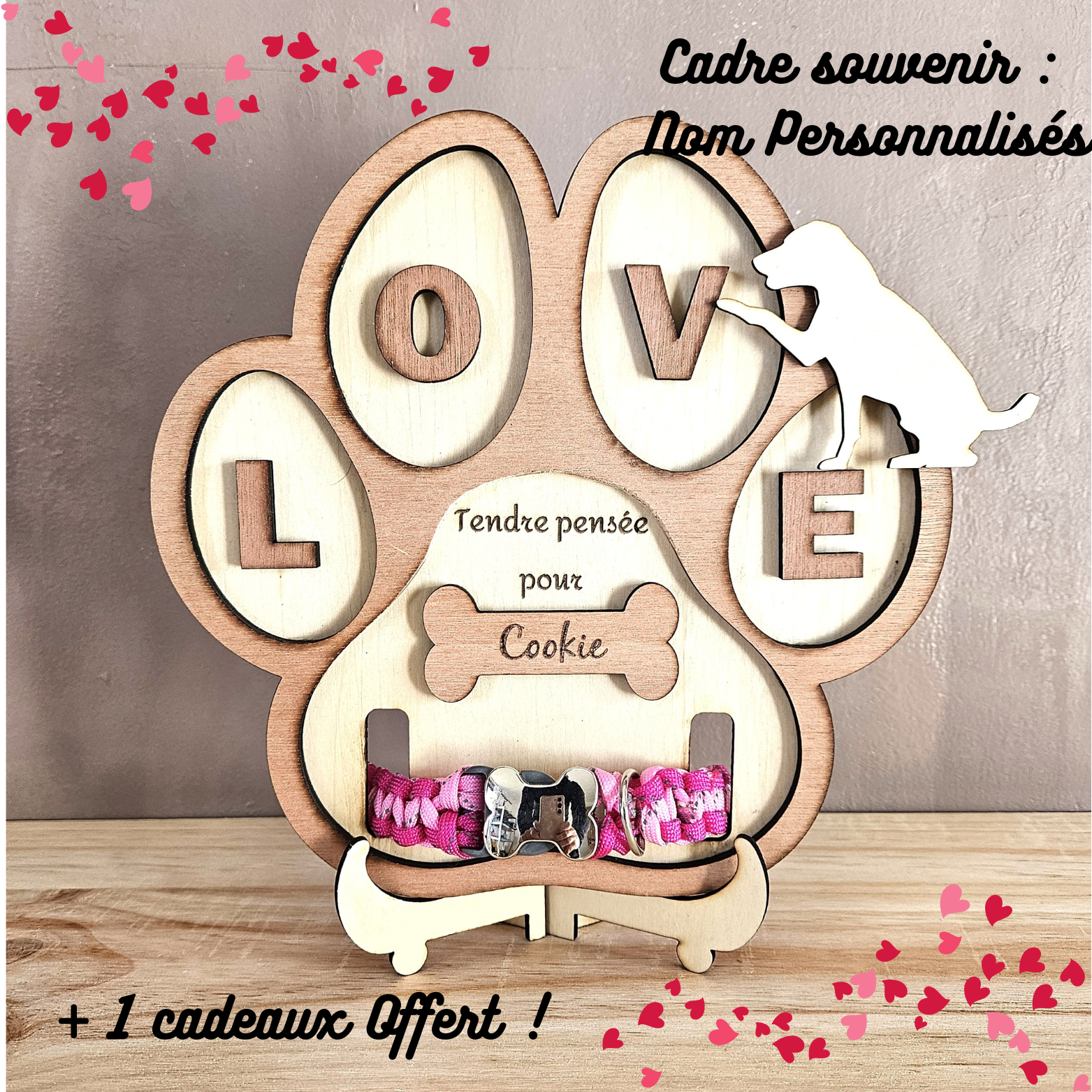 🐶 Cadre Hommage Chien Personnalisable