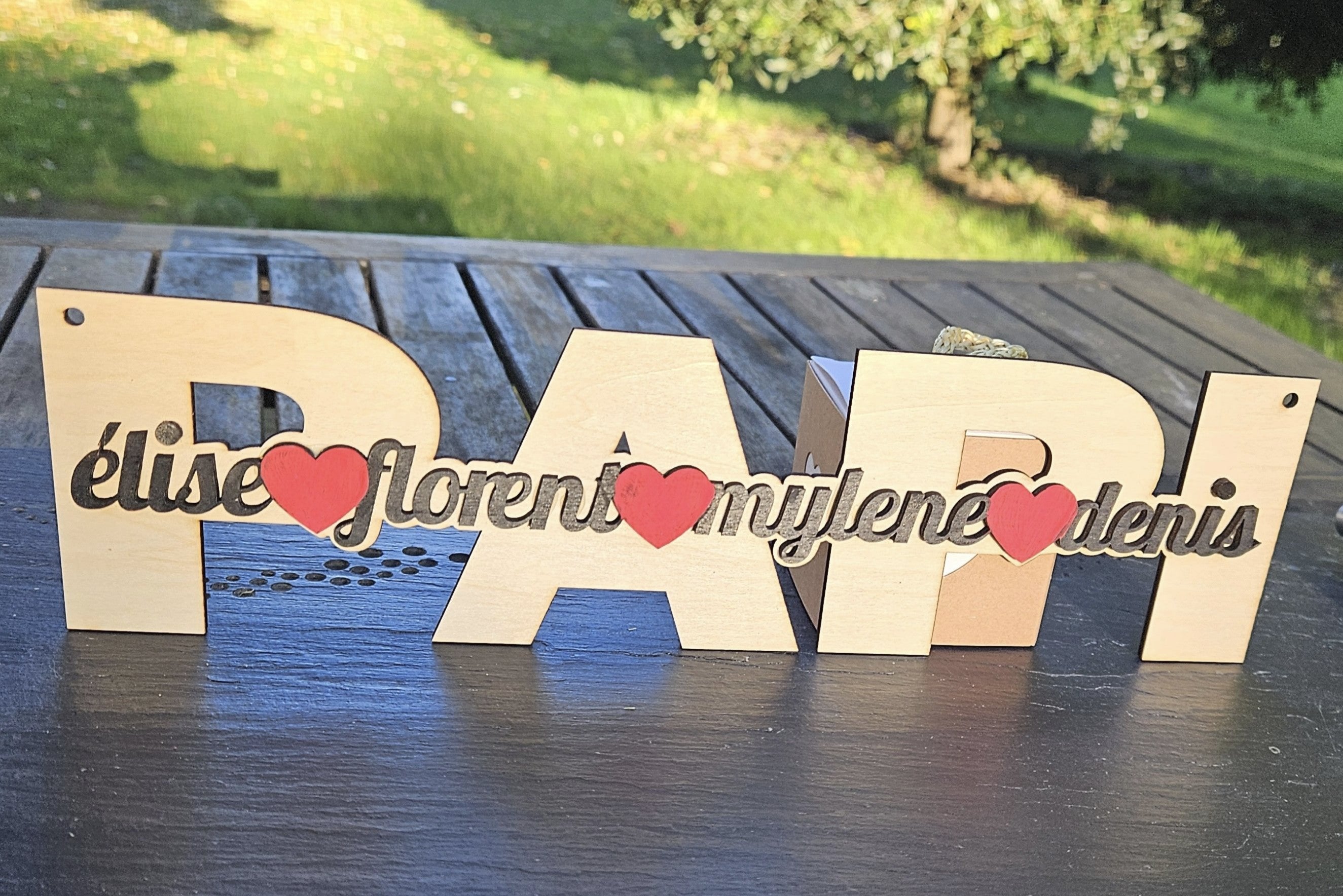 💙 Déco Papi Nom Enfant Personnalisable