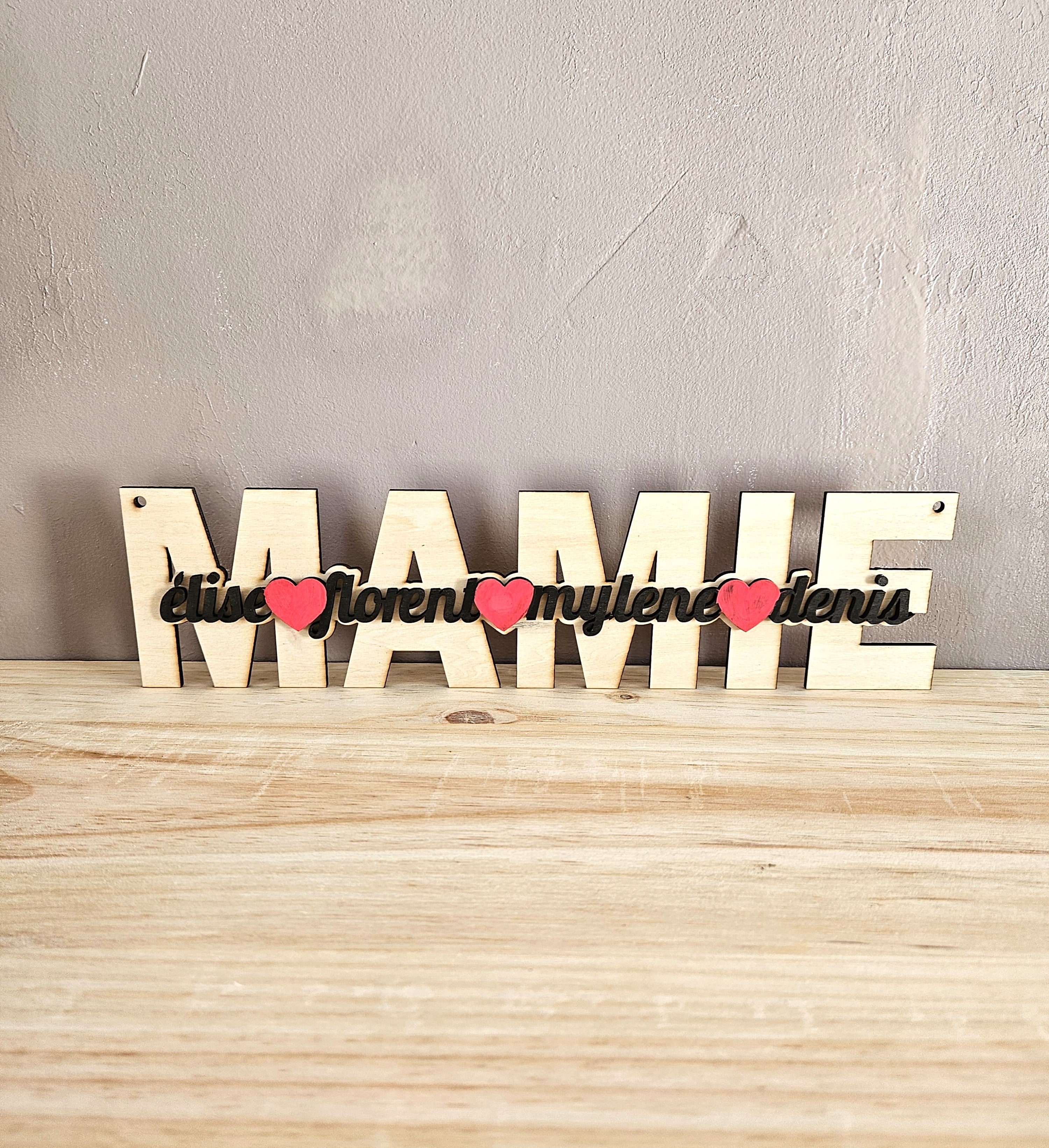 💖 Déco Mamie Nom enfant Personnalisable