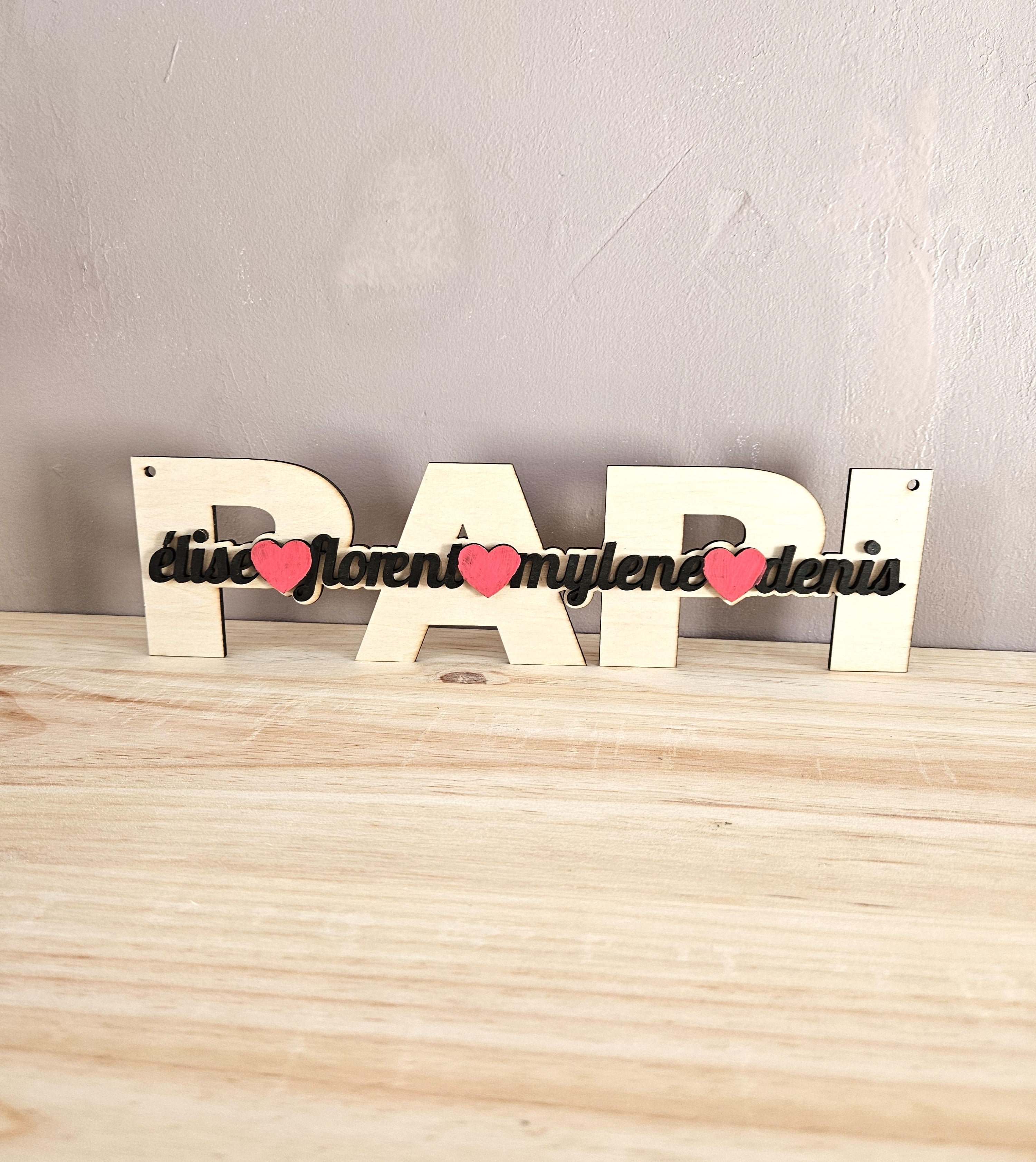 💙 Déco Papi Nom Enfant Personnalisable