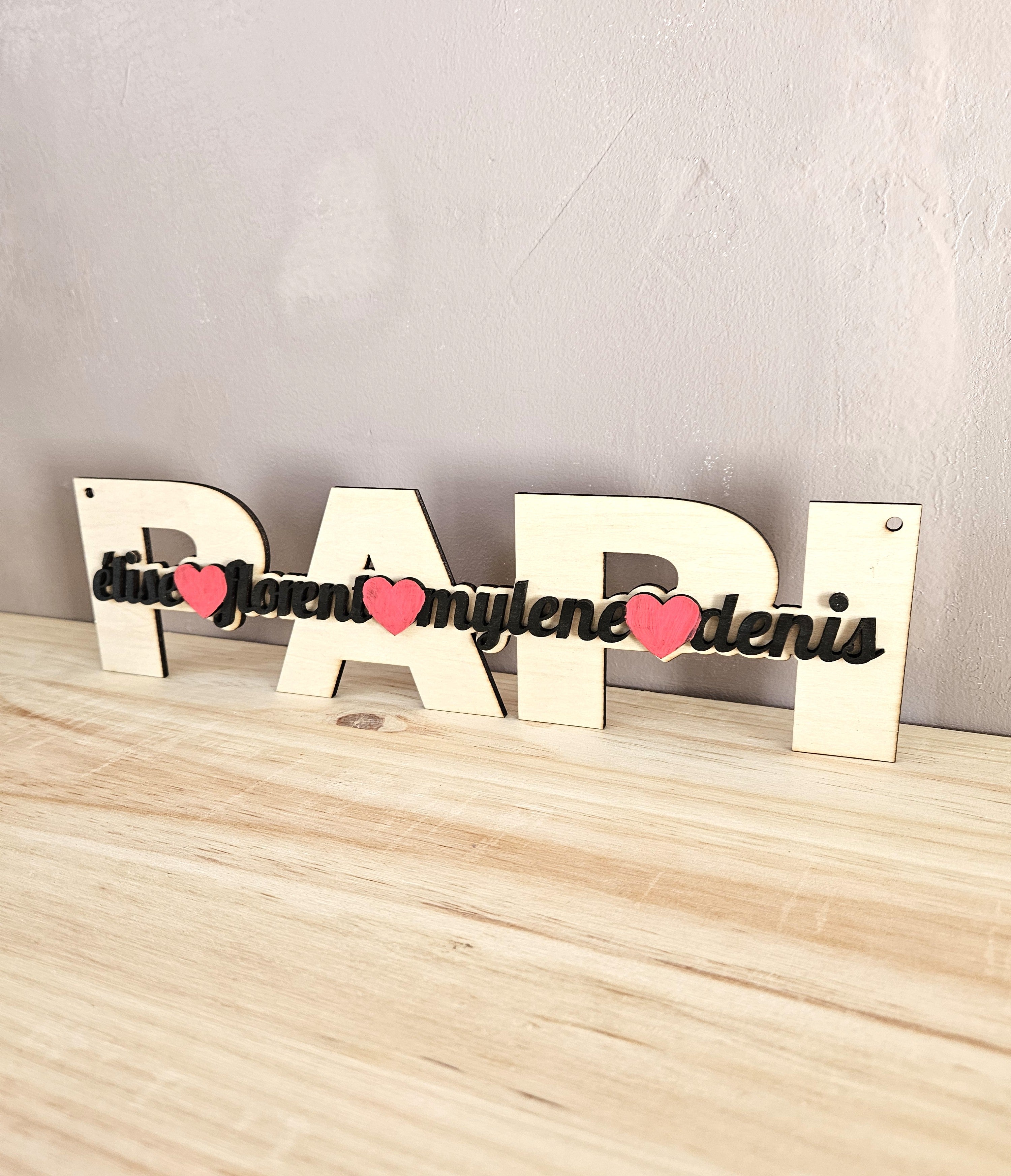 💙 Déco Papi Nom Enfant Personnalisable