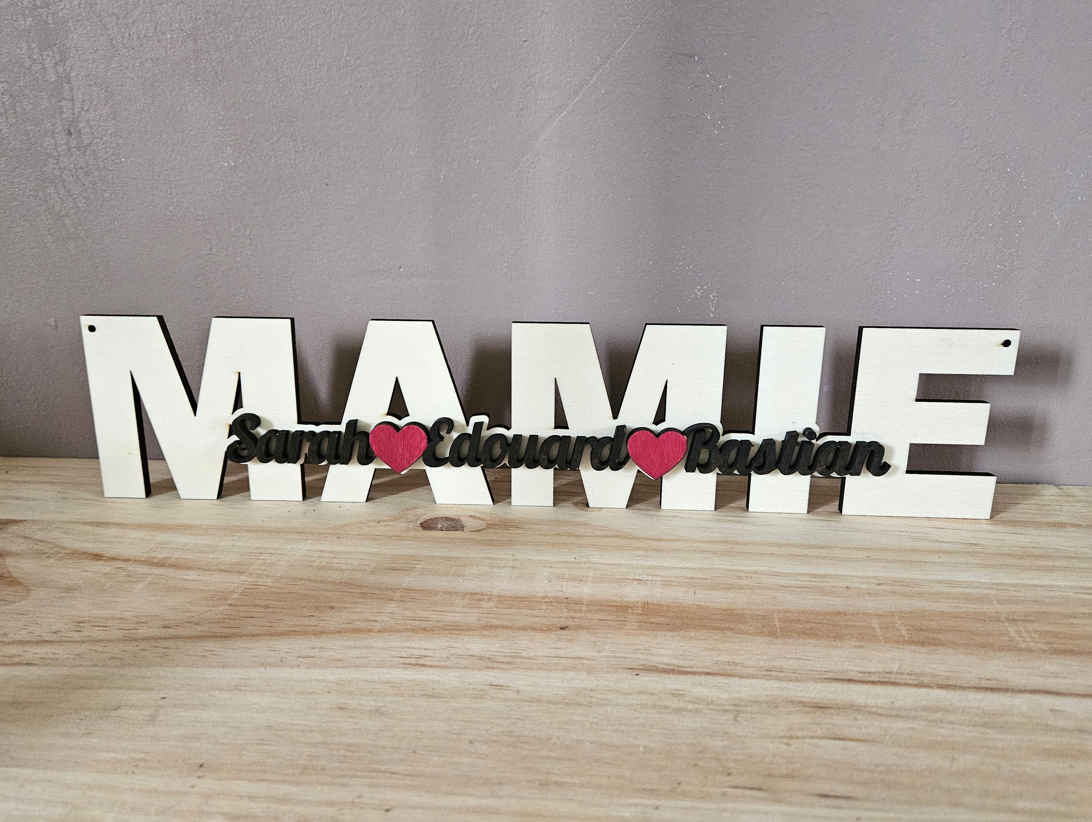💖 Déco Mamie Nom enfant Personnalisable