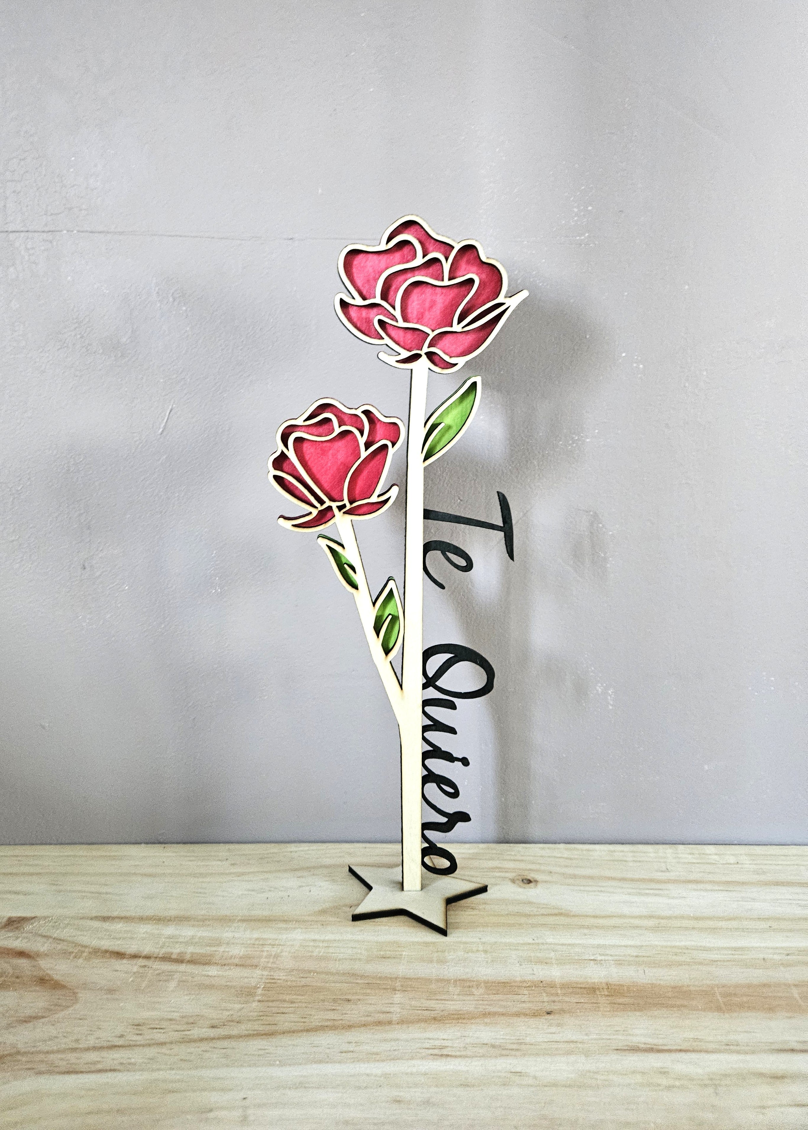 🌹Décoration Rose 3D Te Quiero