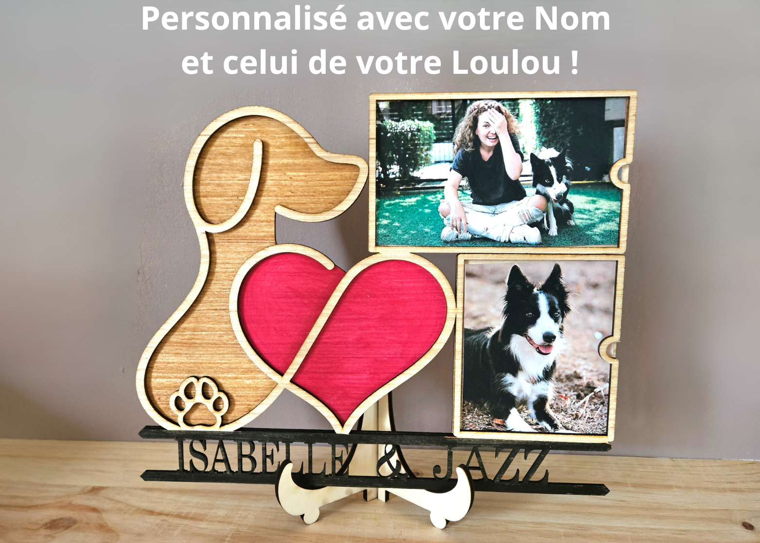 🐶 Cadre Photo Chien Personnalisé